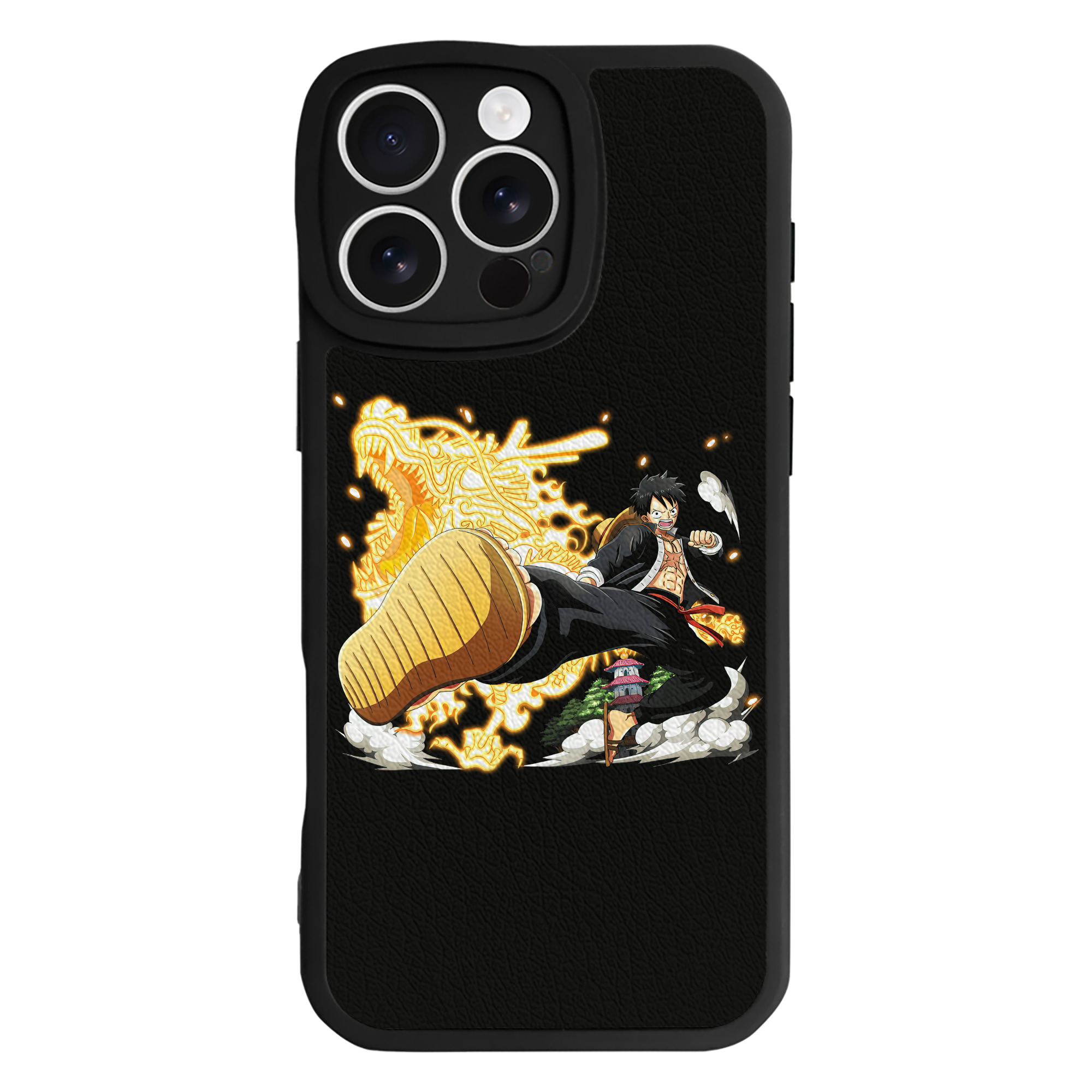 （画像用） ワンピース モンキー・D・ルフィ ONE PIECE Monkey D. Luffy 【iPhone 16シリーズ対応】シリコンスマホケース（レザー調） 材質：シリコン
